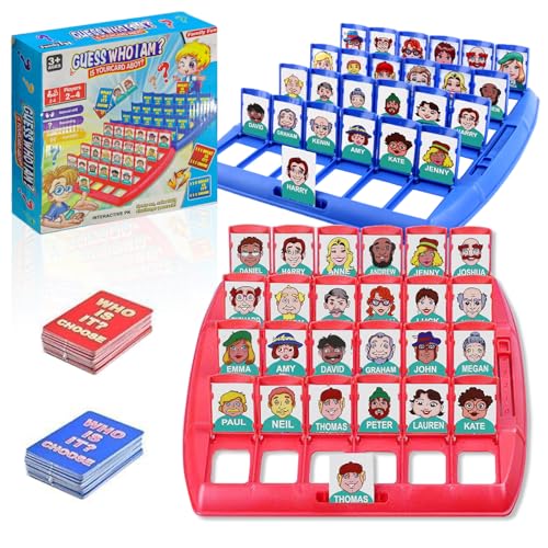 UptVin 2 Wer Ist Es Spiel, Wer ist es Lustiges Ratespiel Brettspiel,Wer Ist Es Spiel Original,Guess What Spiel,Funny Games,Family Erraten Spiele,Wer Bin Ich Spiel Classic Guess Game für Family Spiele von UptVin