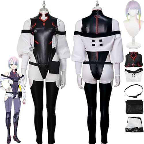 UqaBs Anime Cyberpunk Edgerunner Lucy Cosplay Kostüm Outfit Schwarzer Bodysuit Overalls Jacke Perücke Uniform Komplettes Set Halloween Party Karneval Dress Up Anzug UqaBs Anime Cyberpunk Edgerunner Lucy Cosplay Kostüm Outfit Schwarzer Bodysuit Overalls Jacke Perücke Uniform Komplettes Set Halloween Party Karneval Dress Up Anzug von UqaBs