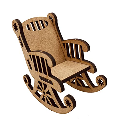 Exquisiter hölzerner Garten-Schaukelstuhl, Miniatur-Landschafts-Ornament für Fotokabinen-Requisiten für Puppenhaus, Party-Dekoration, Holzstuhl, Kuchendekoration, Ornament, Dekoration für Kinder Exquisiter hölzerner Garten-Schaukelstuhl, Miniatur-Landschafts-Ornament für Fotokabinen-Requisiten für Puppenhaus, Party-Dekoration, Holzstuhl, Kuchendekoration, Ornament, Dekoration für Kinder von Uqezagpa
