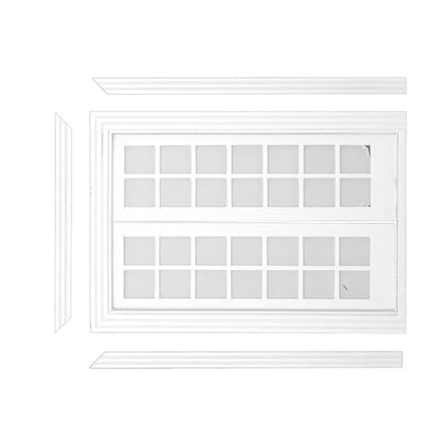 Handgefertigtes Miniatur-Holztür-Set für Sammler, Hobbyisten, einfache Installation, Haltbarkeit, Holzdekorationen, realistisches Puppenhäuser-Zubehör von Uqezagpa