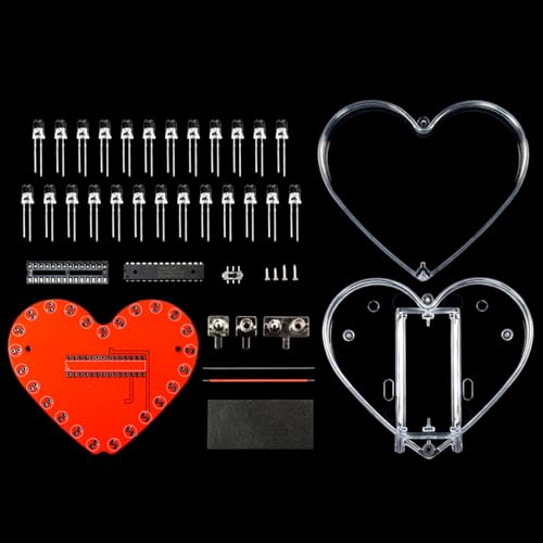 Herzförmige RGBs LED-Lötprojekt-Kits für Elektronik-Lernen, für Schülerausbildung und Bastel-Enthusiasten Herzförmige RGBs LED-Lötprojekt-Kits für Elektronik-Lernen, für Schülerausbildung und Bastel-Enthusiasten von Uqezagpa