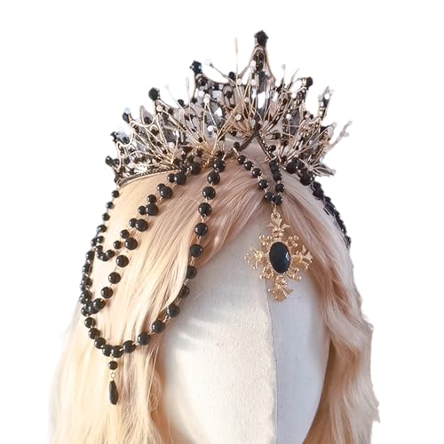 Uqezagpa Blingbling Kronen Haarreifen Mädchen Halloween Party Elegant Festzug Wassertropfen Kostüm Uqezagpa Blingbling Kronen Haarreifen Mädchen Halloween Party Elegant Festzug Wassertropfen Kostüm von Uqezagpa