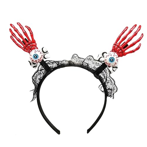 Uqezagpa Blutiger Augapfel Stirnband Spitze Skelett Hand Cosplay Zubehör Kopfschmuck mit Spitze Halloween Party Wear Halloween Kostüm Zubehör Uqezagpa Blutiger Augapfel Stirnband Spitze Skelett Hand Cosplay Zubehör Kopfschmuck mit Spitze Halloween Party Wear Halloween Kostüm Zubehör von Uqezagpa