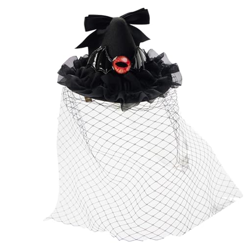 Uqezagpa Fascinator für Mädchen, Augen und Schleier, Hut, Haarspange, Bankette, Party, Teenager, Mittelalter, für Hochzeit, Halloween, Party Uqezagpa Fascinator für Mädchen, Augen und Schleier, Hut, Haarspange, Bankette, Party, Teenager, Mittelalter, für Hochzeit, Halloween, Party von Uqezagpa