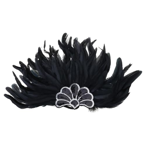 Uqezagpa Feathered Headband For Dance Stage Play Costume Carnivals Eyecatching Studded Crystal Costume Feathered Headbands For Women Uqezagpa Feathered Headband For Dance Stage Play Costume Carnivals Eyecatching Studded Crystal Costume Feathered Headbands For Women von Uqezagpa