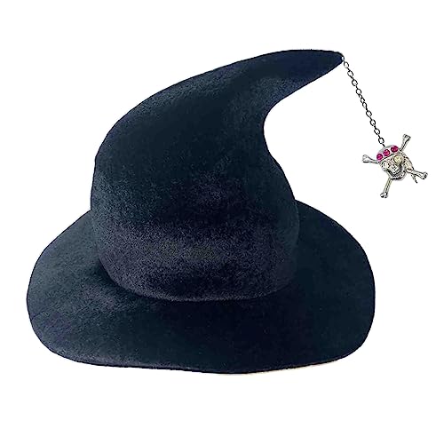 Uqezagpa Frauenkostüm Hexenkappe Spider-Zauberer-Hut Halloween Party Kopfbedeckung Cloche - Urlaub Kopfschmuck Erwachsene Cosplay Party Hexe Halloween Kostüm von Uqezagpa