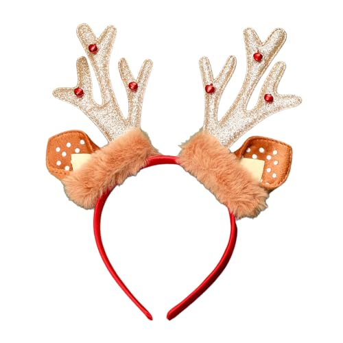 Uqezagpa Geweih Hut Glocken Stirnband Weihnachten Kopfbedeckung Weihnachten Party Foto Requisiten Glocken Party Kopfbedeckung Cosplay Uqezagpa Geweih Hut Glocken Stirnband Weihnachten Kopfbedeckung Weihnachten Party Foto Requisiten Glocken Party Kopfbedeckung Cosplay von Uqezagpa