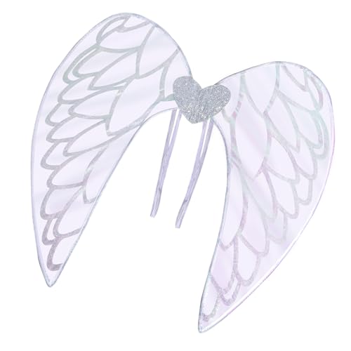 Uqezagpa Glitzernde Schmetterlingsfeen, Flügelengel für Damen, kleine Mädchen, Verkleidungszubehör, Halloween-Kostüme, Schmetterlingsfeen von Uqezagpa