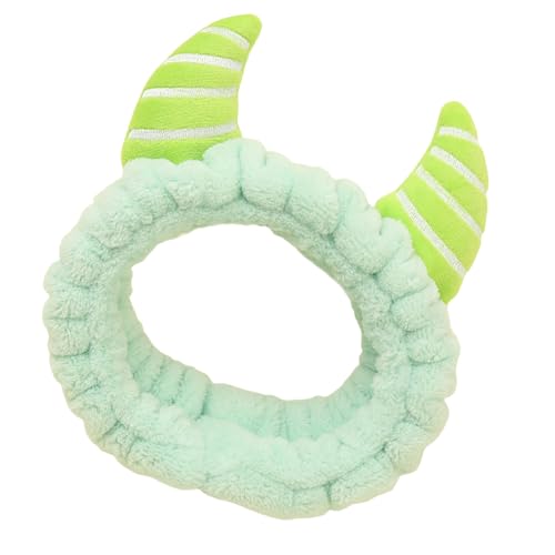 Uqezagpa Grüner Teufel Haarbänder Festliche Foto Requisiten Halloween Horn Stirnbänder Party Kopfschmuck Lustige Stirnbänder für Musik Festivals Horn Stirnband Erwachsene von Uqezagpa