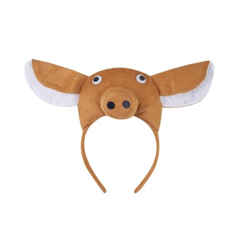 Uqezagpa Haarreif, Schweineohren, Schweineohren, Plüsch, für Halloween, Cosplay, Make-up, Waschen, Gesicht, Bühne, Spielen, Haarreifen, Foto-Requisiten, Kostüm-Zubehör von Uqezagpa