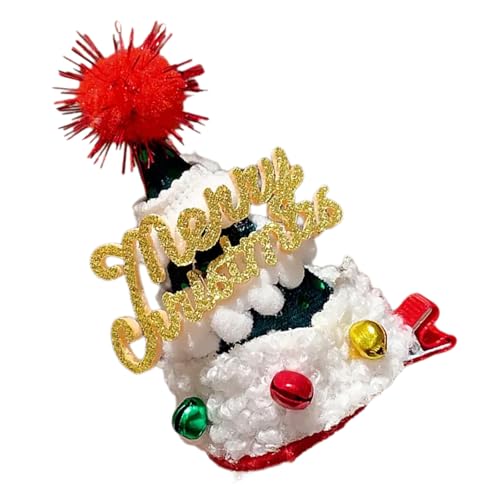 Uqezagpa Haarspange für Mädchen mit Weihnachtsfest-Motiv, rutschfest, 3D-Weihnachtsmannmütze, Haarspange für alle Altersgruppen, Party-Haar Uqezagpa Haarspange für Mädchen mit Weihnachtsfest-Motiv, rutschfest, 3D-Weihnachtsmannmütze, Haarspange für alle Altersgruppen, Party-Haar von Uqezagpa