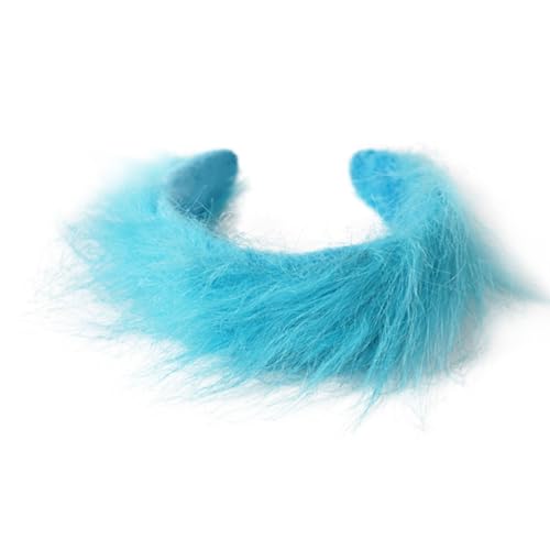 Uqezagpa Halloween-Cosplay-Stirnband, Plüsch-Stirnband mit breiter Krempe, mit Schleife, Dekoration, Halloween-Kostüm-Zubehör für Damen, Cosplay-Zubehör von Uqezagpa