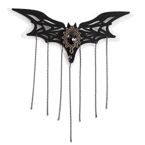 Uqezagpa Halloween Gefiedertes Stirnband Fledermaus Kopfschmuck Fledermaus Halskette Halloween Kostüm Zubehör für Frauen Mädchen Halloween Uqezagpa Halloween Gefiedertes Stirnband Fledermaus Kopfschmuck Fledermaus Halskette Halloween Kostüm Zubehör für Frauen Mädchen Halloween von Uqezagpa