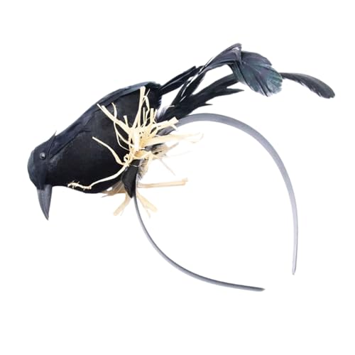 Uqezagpa Halloween-Haarreif, Krähen-Stirnbänder, Festival-Atmosphäre, Kopfschmuck, langlebig, Kopfschmuck für Kostüm Uqezagpa Halloween-Haarreif, Krähen-Stirnbänder, Festival-Atmosphäre, Kopfschmuck, langlebig, Kopfschmuck für Kostüm von Uqezagpa