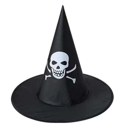 Uqezagpa Halloween-Hexenhut, schwarz, spitz, Zaubererhut, Kostüm, Kostüm, Hexendekorationen von Uqezagpa