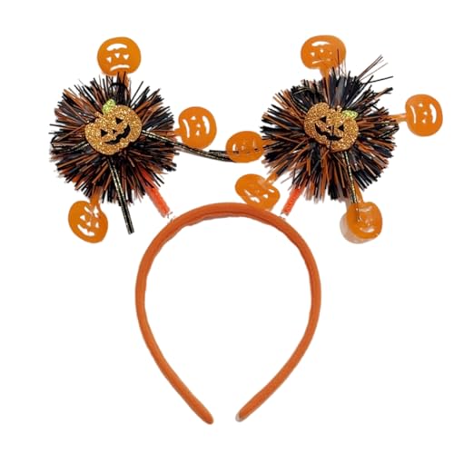 Uqezagpa Halloween-Stirnband, Totenkopf-Haarreif, Kürbis-Kopfschmuck, Party, Cosplay, Maskeraden, Kostüm-Zubehör für Damen, Stirnbänder für Frauen von Uqezagpa