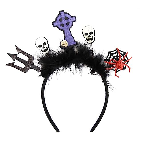 Uqezagpa Halloween Stirnband Haarspangen Niedlicher Haarreifen Filz Stirnband für Frauen und Mädchen Dekorationen Kostüm Zubehör von Uqezagpa