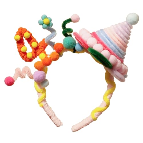 Uqezagpa Handgefertigte Twist-Geburtstags-Stirnbänder, verstellbare Kopfbedeckung, festlicher Baby-Kopfschmuck für Frauenhaar Uqezagpa Handgefertigte Twist-Geburtstags-Stirnbänder, verstellbare Kopfbedeckung, festlicher Baby-Kopfschmuck für Frauenhaar von Uqezagpa
