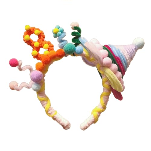 Uqezagpa Handgefertigte Twist-Geburtstags-Stirnbänder, verstellbare Kopfbedeckung, festlicher Baby-Kopfschmuck für Frauenhaar Uqezagpa Handgefertigte Twist-Geburtstags-Stirnbänder, verstellbare Kopfbedeckung, festlicher Baby-Kopfschmuck für Frauenhaar von Uqezagpa