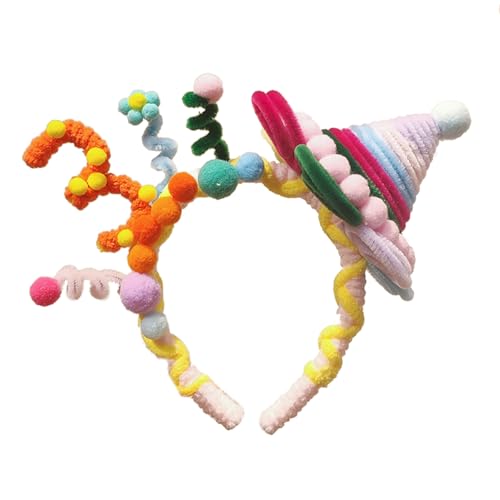 Uqezagpa Handgefertigte Twist-Geburtstags-Stirnbänder, verstellbare Kopfbedeckung, festlicher Baby-Kopfschmuck für Frauenhaar Uqezagpa Handgefertigte Twist-Geburtstags-Stirnbänder, verstellbare Kopfbedeckung, festlicher Baby-Kopfschmuck für Frauenhaar von Uqezagpa