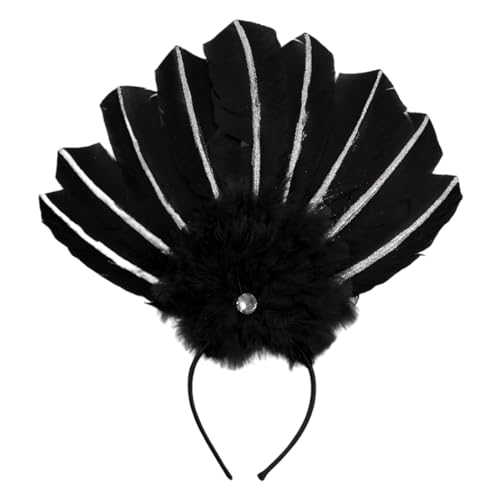 Uqezagpa Karnevalskostüm-Requisiten, Stirnband für Karneval, Party, Festival, Requisiten, Federhaarband, Freund, Versammlung, Kopfschmuck, Stirnband für Party Uqezagpa Karnevalskostüm-Requisiten, Stirnband für Karneval, Party, Festival, Requisiten, Federhaarband, Freund, Versammlung, Kopfschmuck, Stirnband für Party von Uqezagpa
