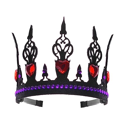 Uqezagpa Kinder-Vollkristall-Pailletten-Krone für Geburtstagsparty, zarter Kopfschmuck mit Strasssteinen, Kindergeburtstagskrone, Stirnband, Hochzeits-Stirnbänder für Damen von Uqezagpa