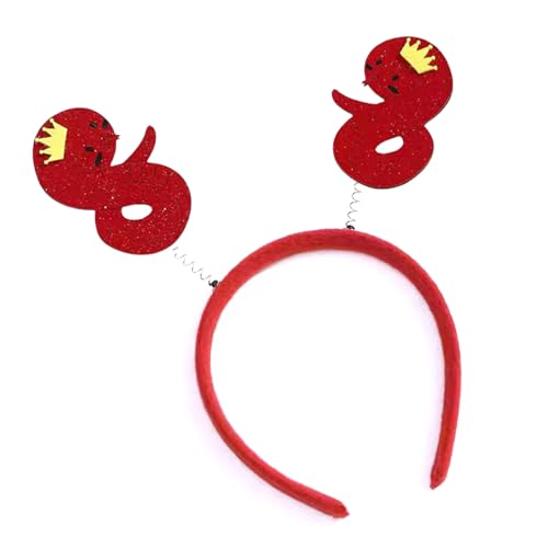 Uqezagpa Kreatives Schlangen-Stirnband, Kopfschmuck, Cosplay-Zubehör für das Jahr der Feiern, Schlangen-Designs, Haarband von Uqezagpa