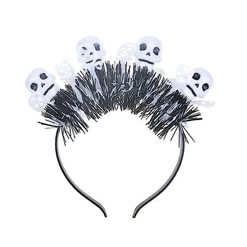 Uqezagpa Leuchtender Halloween-Totenkopf-Stirnband, Festival, Party, Urlaub, Maske, Ballkopf-Zubehör, Halloween Uqezagpa Leuchtender Halloween-Totenkopf-Stirnband, Festival, Party, Urlaub, Maske, Ballkopf-Zubehör, Halloween von Uqezagpa
