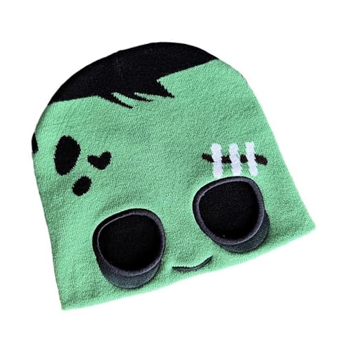 Uqezagpa Lustiger Eye-Peek-Totenkopf-Hut für Damen und Teenager, beliebt, gestrickt, randlos, modisch, Punk, Häkeln, Unisex, Halloween, Kopfbedeckung, lustige Party-Kappen Uqezagpa Lustiger Eye-Peek-Totenkopf-Hut für Damen und Teenager, beliebt, gestrickt, randlos, modisch, Punk, Häkeln, Unisex, Halloween, Kopfbedeckung, lustige Party-Kappen von Uqezagpa