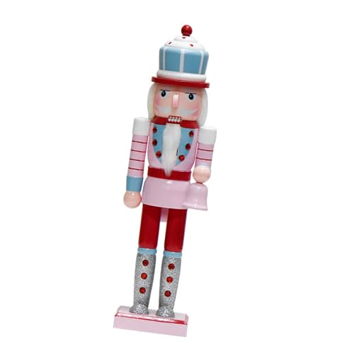 Uqezagpa Macaron Soldat-Figur, 38 cm, Kuchendekoration, Holz-Soldaten-Figur, Dekoration für Weihnachtsdekoration, Kuchen von Uqezagpa