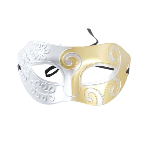 Uqezagpa Maskerade Augenmaske für Damen und Herren, Halloween-Augenmaske, halbe Gesichtsabdeckung, Kostümzubehör, Halloween-Totenkopf von Uqezagpa