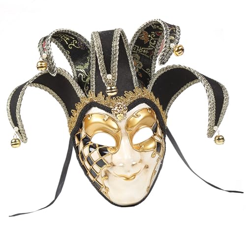 Uqezagpa Maskerade Gesichtsbedeckung Halloween Full Full Full für Halloween Proms Maskerade Kostüm Zubehör von Uqezagpa