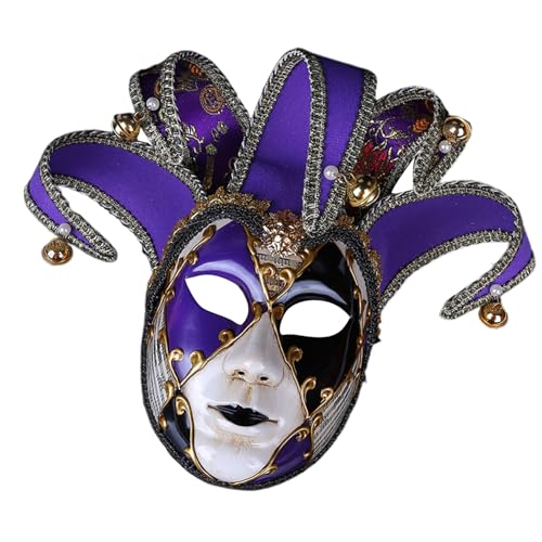 Uqezagpa Maskerade-Gesichtsbedeckung für Damen und Herren, Karneval, Halloween, komplettes Maskerade-Kostüm, Zubehör, Themenparty Uqezagpa Maskerade-Gesichtsbedeckung für Damen und Herren, Karneval, Halloween, komplettes Maskerade-Kostüm, Zubehör, Themenparty von Uqezagpa