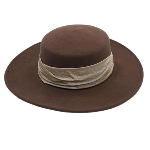Uqezagpa Retros Karamellbrauner Hut, Unisex, stilvoll, dekorativer Hut, Kostüm, Karneval, für Outdoor-Aktivitäten, Freizeit, Date, Party Uqezagpa Retros Karamellbrauner Hut, Unisex, stilvoll, dekorativer Hut, Kostüm, Karneval, für Outdoor-Aktivitäten, Freizeit, Date, Party von Uqezagpa