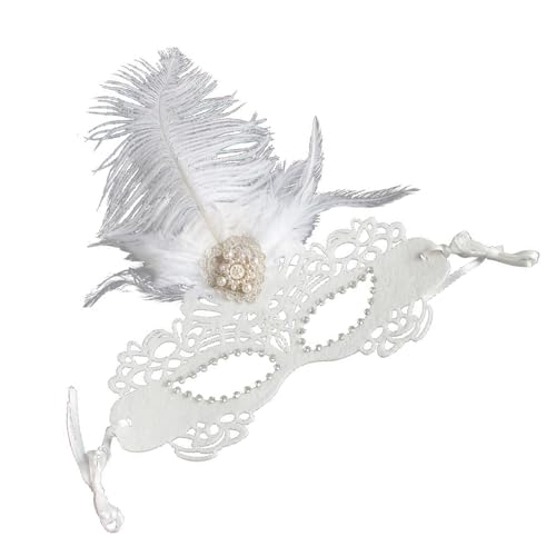 Uqezagpa Schimmerndes halbes Gesicht, gefiedert mit elastischen Stirnbändern, gefiedert, funkelnde Strasssteine, für Festival-Anlässe, anspruchsvolle Party, weiches Futter Uqezagpa Schimmerndes halbes Gesicht, gefiedert mit elastischen Stirnbändern, gefiedert, funkelnde Strasssteine, für Festival-Anlässe, anspruchsvolle Party, weiches Futter von Uqezagpa