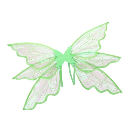 Uqezagpa Schmetterlings-Flügel-Halloween-Kostüm, Feen, verkleiden sich Prinzessin für Kinder, Mädchen, Kinder, Engelfeen, Schmetterling, Prinzessin, Halloween-Kostüm von Uqezagpa