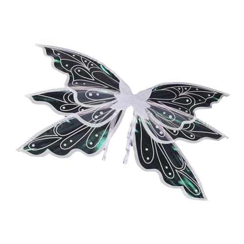 Uqezagpa Schmetterlings-Flügel-Halloween-Kostüm, Feen, verkleiden sich Prinzessin für Kinder, Mädchen, Kinder, Engelfeen, Schmetterling, Prinzessin, Halloween-Kostüm von Uqezagpa