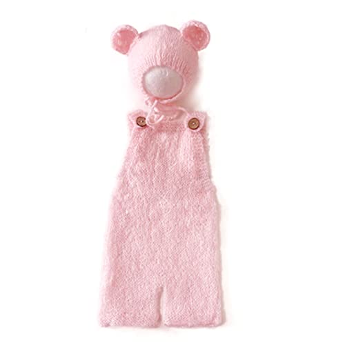 Uqezagpa Schöne Foto-Requisiten für Neugeborene, Jungen und Mädchen, Mohair-Bär-Hut, Haube und Strampler, Body, Fotoshooting-Kostüm Uqezagpa Schöne Foto-Requisiten für Neugeborene, Jungen und Mädchen, Mohair-Bär-Hut, Haube und Strampler, Body, Fotoshooting-Kostüm von Uqezagpa