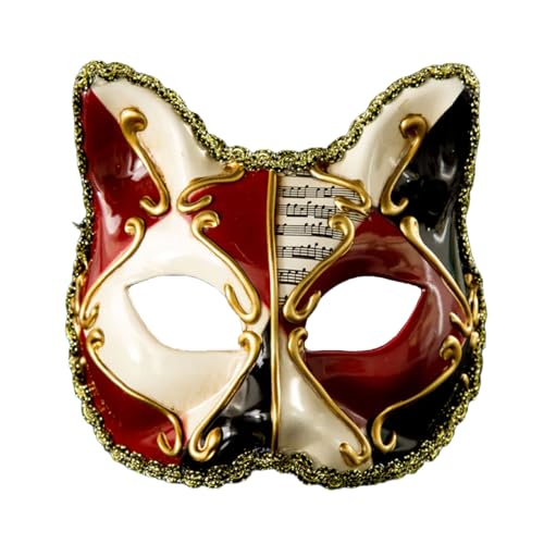 Uqezagpa Venezianerkatzen für Erwachsene, Cosplay-Kostüm, Zubehör, Maskeraden für Thementreffen und Halloween-Feier, Halloween-Katzen Uqezagpa Venezianerkatzen für Erwachsene, Cosplay-Kostüm, Zubehör, Maskeraden für Thementreffen und Halloween-Feier, Halloween-Katzen von Uqezagpa