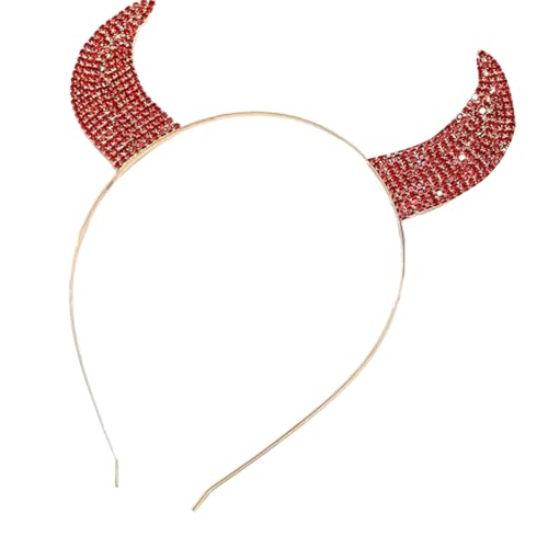 Uqezagpa Verstellbare Tierhörner Stirnbänder Halloween Cosplay Bequeme Kopfbedeckung für Halloween und Cosplay Rollenspiel Kopfzubehör von Uqezagpa