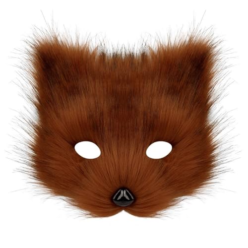 Uqezagpa Wolf-Füchs-Kostüm, Plüschtier-Gesichtsbedeckung, Maskerade, Gesichtsbedeckung für Frauen und Mädchen, Halloween, Maskerade, Cosplay-Handschuhe Uqezagpa Wolf-Füchs-Kostüm, Plüschtier-Gesichtsbedeckung, Maskerade, Gesichtsbedeckung für Frauen und Mädchen, Halloween, Maskerade, Cosplay-Handschuhe von Uqezagpa