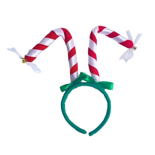 Uqezagpa Zartes Weihnachts-Stirnband, gestreift, bequem, Party-Kopfbedeckung für Kinder und Erwachsene, bequemes Haarband Uqezagpa Zartes Weihnachts-Stirnband, gestreift, bequem, Party-Kopfbedeckung für Kinder und Erwachsene, bequemes Haarband von Uqezagpa