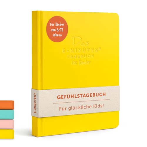 6-Minuten Gefühlstagebuch Kinder 6-13 Jahre - Tagebuch Mädchen & Jungs - Tagebuch Kinder zum Gefühle verstehen, Selbstbewusstsein & Achtsamkeit aufbauen von UrBestSelf
