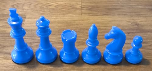 16 Schachfiguren | BLAU | König 93 mm | robuster Kunststoff | Made in Germany 16 Schachfiguren | BLAU | König 93 mm | robuster Kunststoff | Made in Germany von UrbanCore