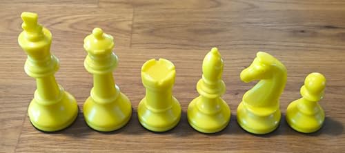 16 Schachfiguren | GELB | König 93 mm | robuster Kunststoff | Made in Germany 16 Schachfiguren | GELB | König 93 mm | robuster Kunststoff | Made in Germany von UrbanCore