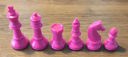 16 Schachfiguren | PINK | König 93 mm | robuster Kunststoff | Made in Germany 16 Schachfiguren | PINK | König 93 mm | robuster Kunststoff | Made in Germany von UrbanCore