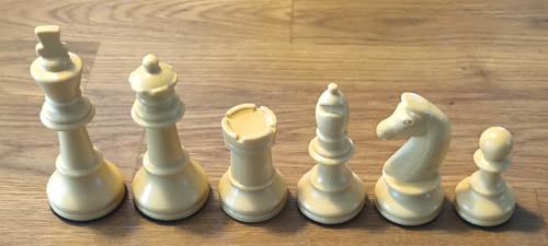 16 Schachfiguren | WEIß/BEIGE | König 93 mm | robuster Kunststoff | Made in Germany 16 Schachfiguren | WEIß/BEIGE | König 93 mm | robuster Kunststoff | Made in Germany von UrbanCore