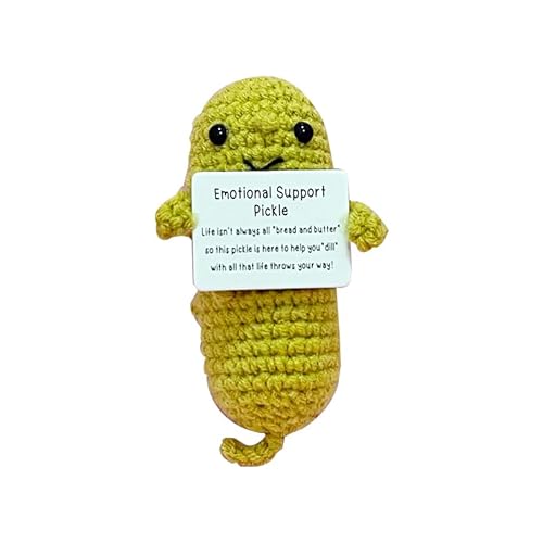 Urijk Positive Pocket Hug Niedliche Wolle Strickpuppe Pocket Hug Mini-Plüsch Positive Kartoffel Geschenk Gestrickte Kartoffel Puppe mit Positiven Karten Positive Geschenke für Partner Familie Freunde von Urijk