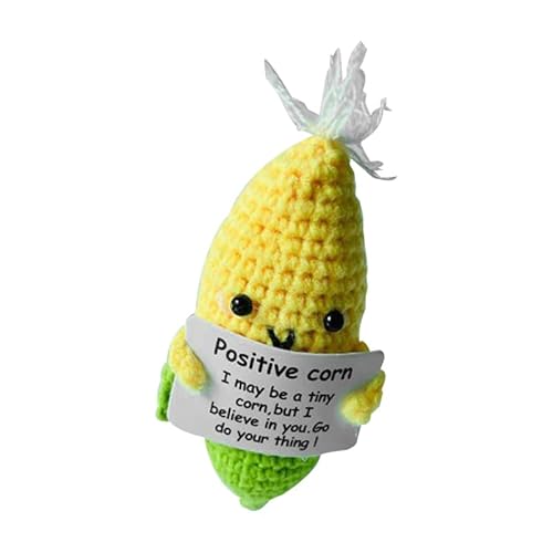 Urijk Positive Pocket Hug Niedliche Wolle Strickpuppe Pocket Hug Mini-Plüsch Positive Kartoffel Geschenk Gestrickte Kartoffel Puppe mit Positiven Karten Positive Geschenke für Partner Familie Freunde von Urijk