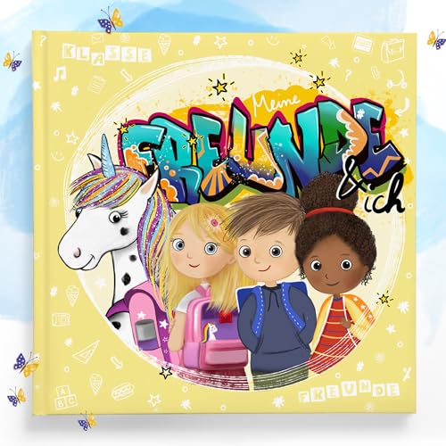 Urselli Schulfreunde -Einhorn: Freundebuch für die Grundschule - Für Jungen,Mädchen und Einhornfans, 1-4.Klasse, Meine Freunde Buch zum Ausfüllen, Geschenk für Schultüte, Einschulung, Schulanfang Urselli Schulfreunde -Einhorn: Freundebuch für die Grundschule - Für Jungen,Mädchen und Einhornfans, 1-4.Klasse, Meine Freunde Buch zum Ausfüllen, Geschenk für Schultüte, Einschulung, Schulanfang von Urselli